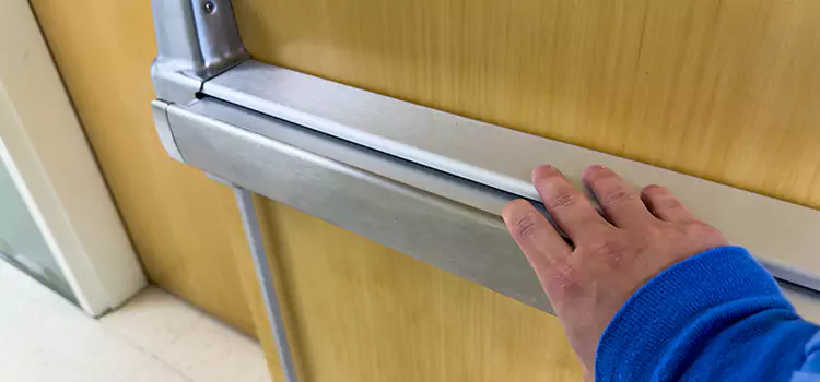 Installing a Push Bar on a Door Greenville